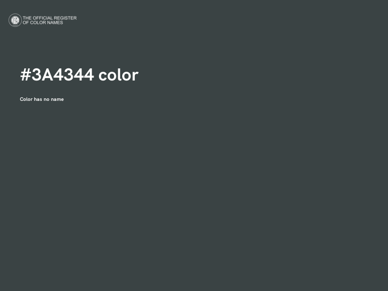 #3A4344 color image