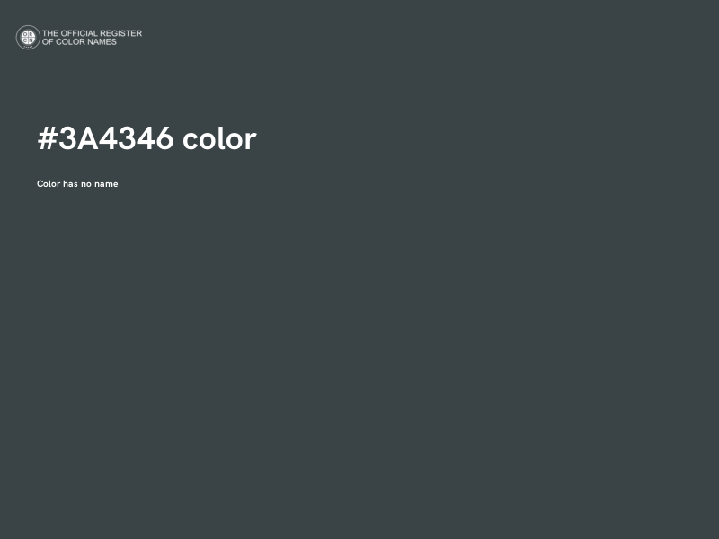 #3A4346 color image