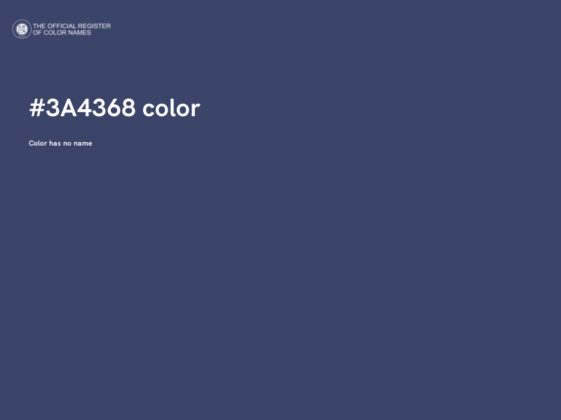 #3A4368 color image