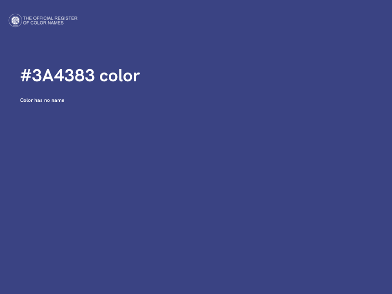 #3A4383 color image