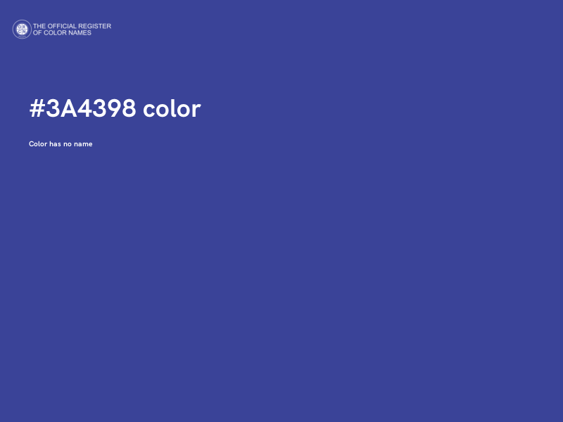 #3A4398 color image