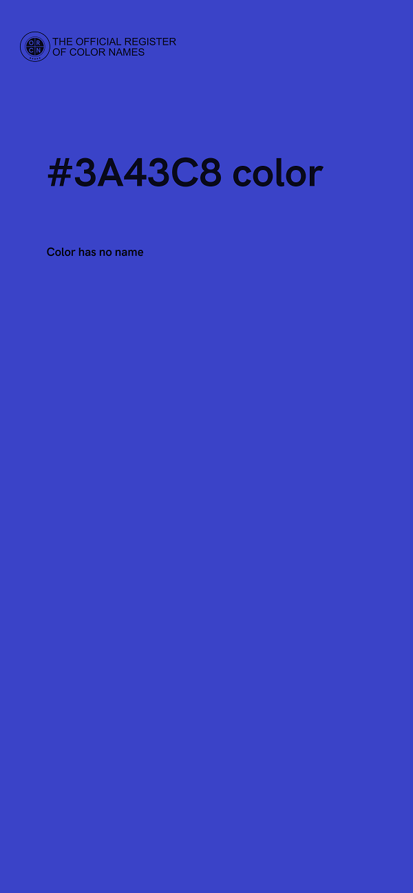 #3A43C8 color image