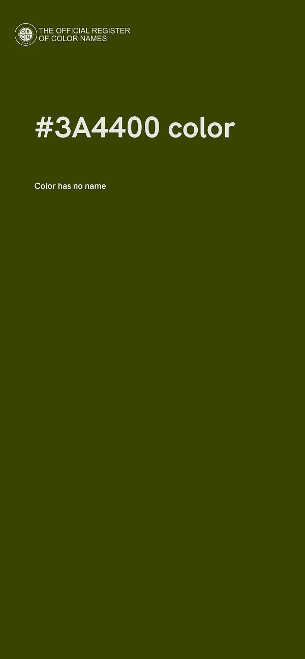 #3A4400 color image