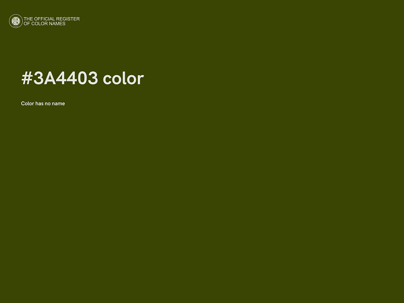 #3A4403 color image