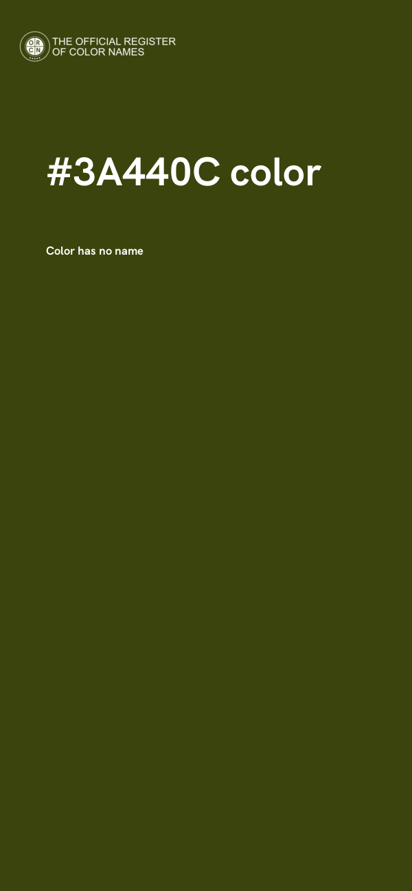 #3A440C color image