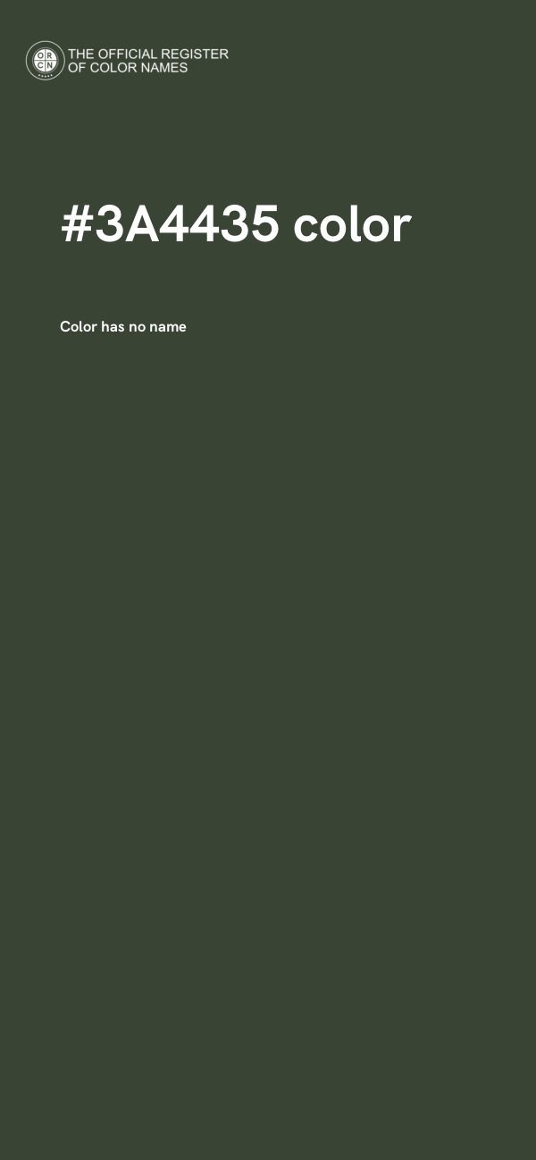 #3A4435 color image