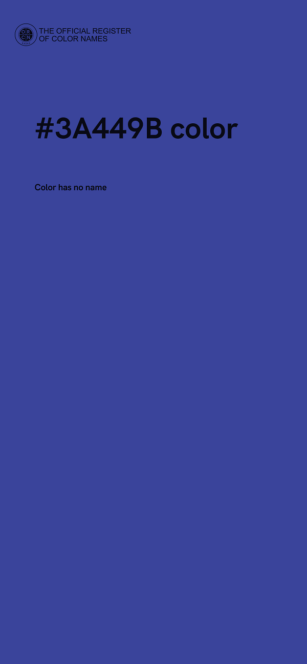 #3A449B color image
