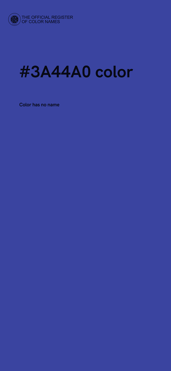 #3A44A0 color image