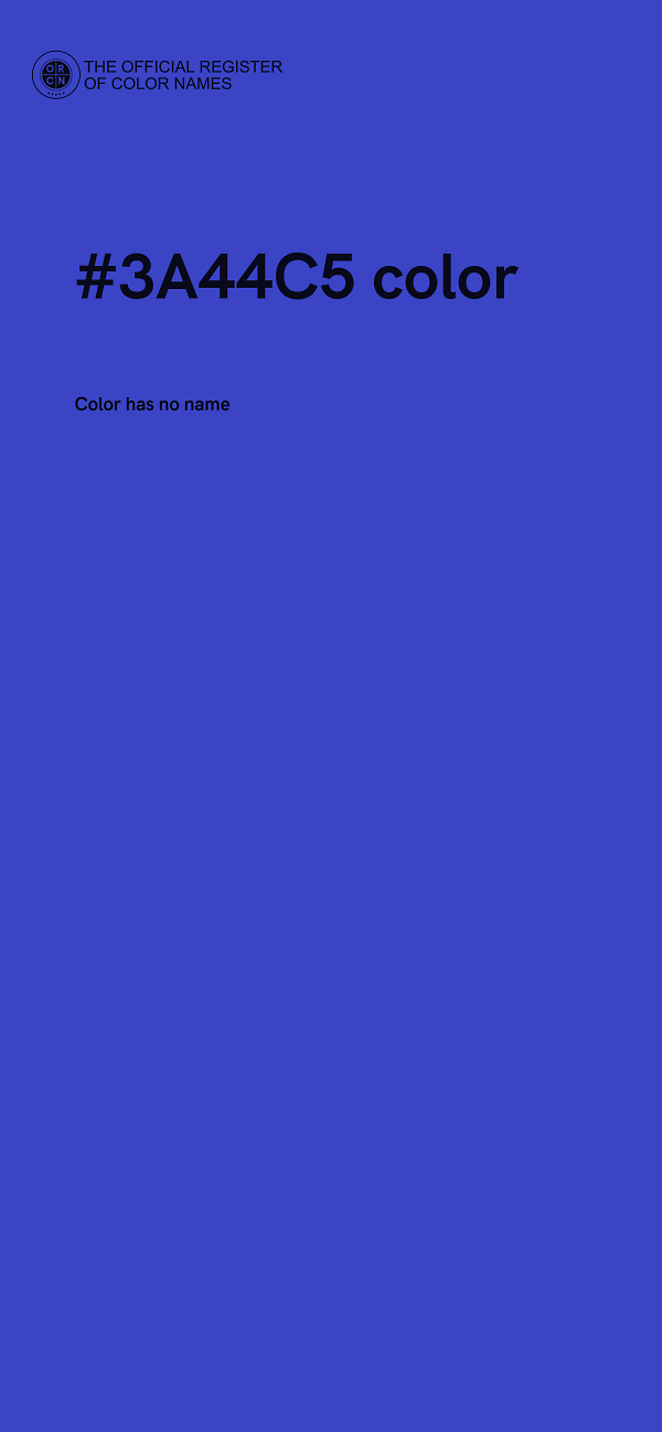 #3A44C5 color image