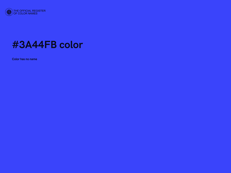 #3A44FB color image
