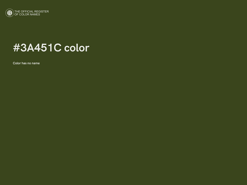 #3A451C color image