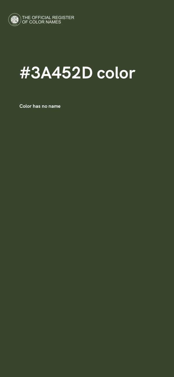 #3A452D color image