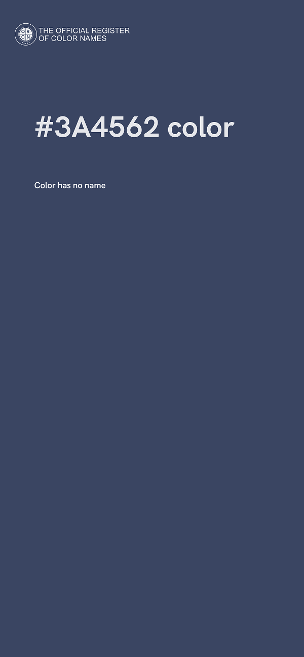 #3A4562 color image