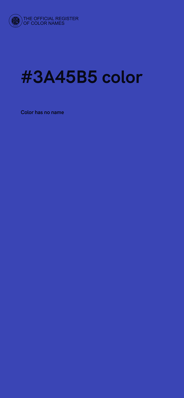 #3A45B5 color image