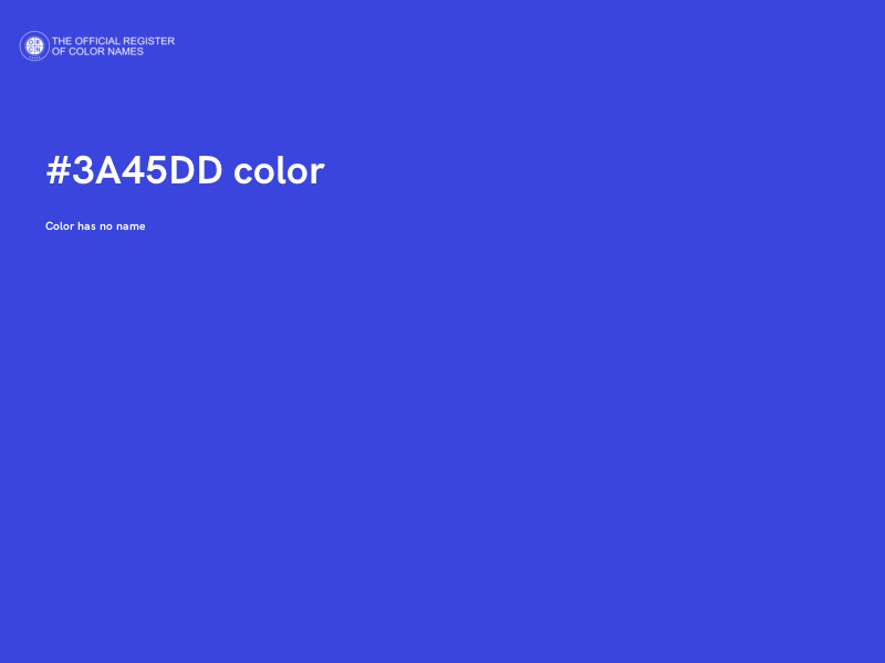 #3A45DD color image