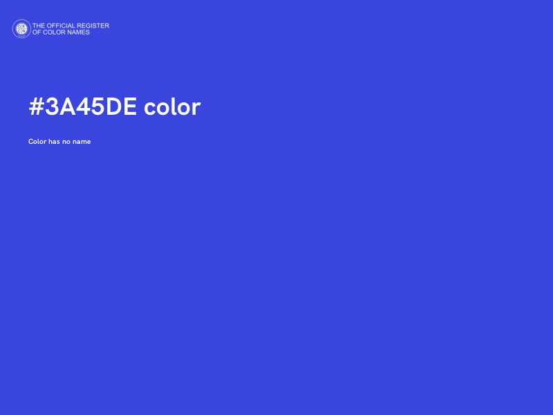 #3A45DE color image