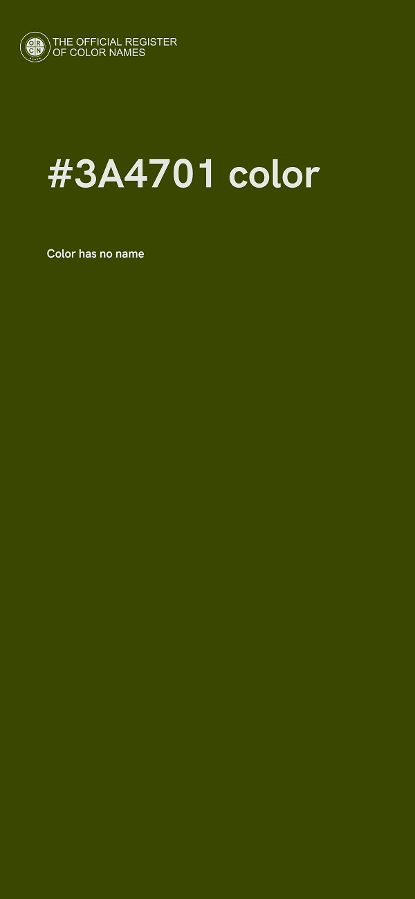 #3A4701 color image