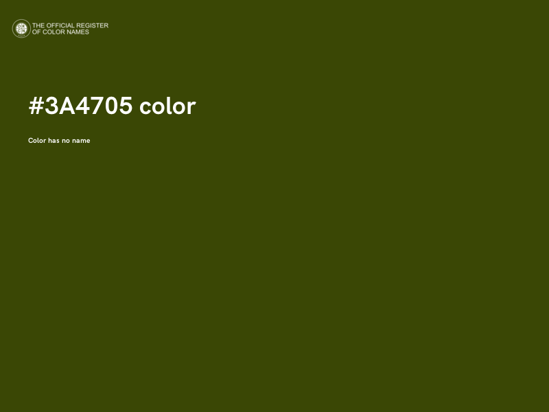 #3A4705 color image