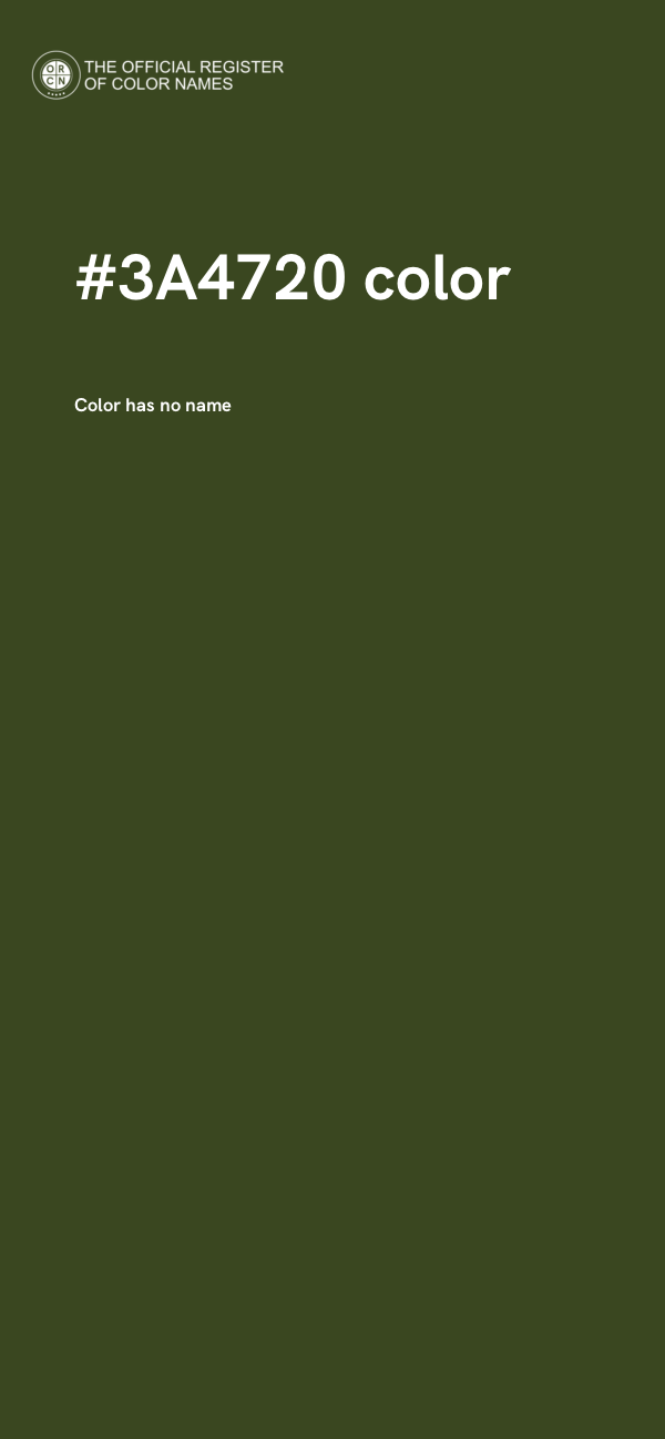 #3A4720 color image