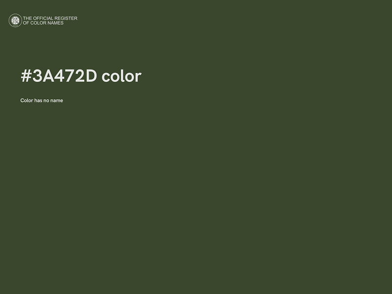 #3A472D color image