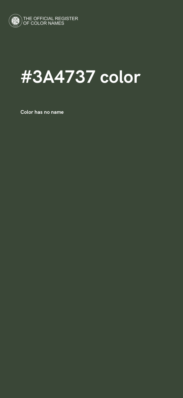 #3A4737 color image