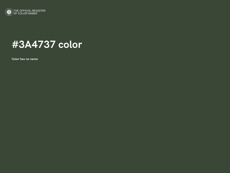 #3A4737 color image