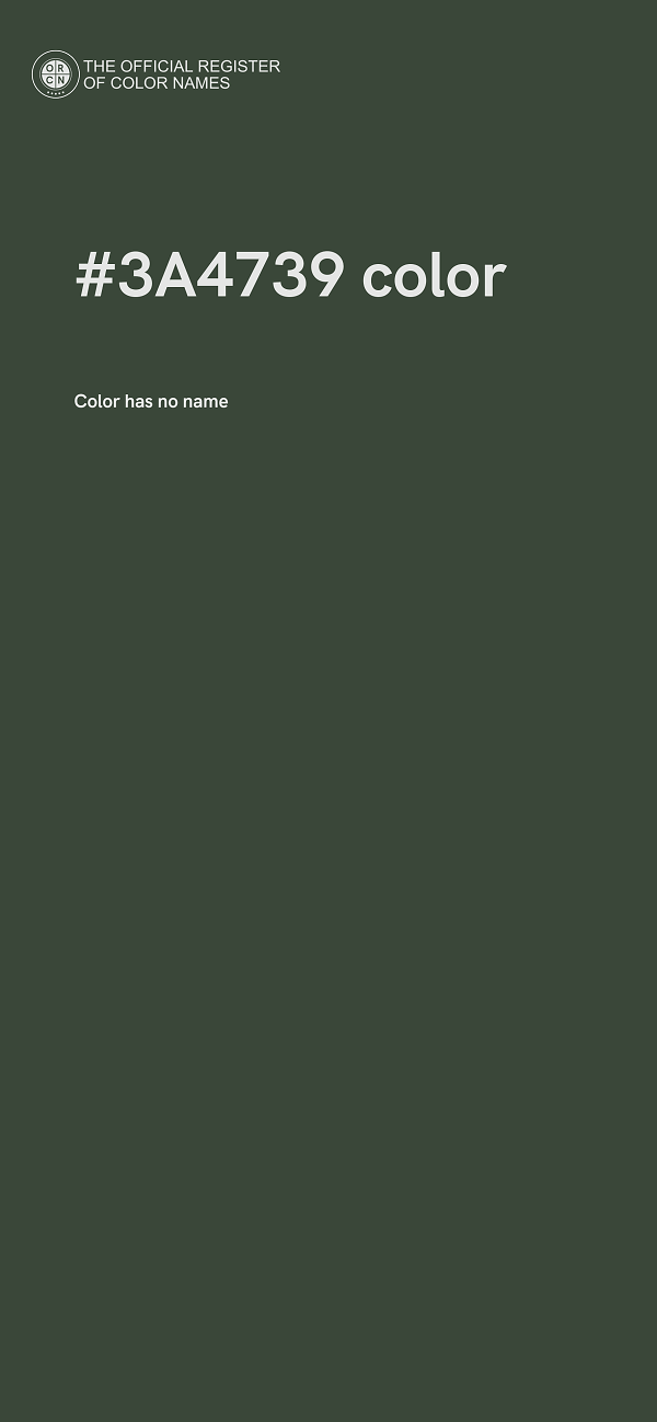 #3A4739 color image