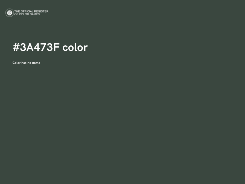 #3A473F color image