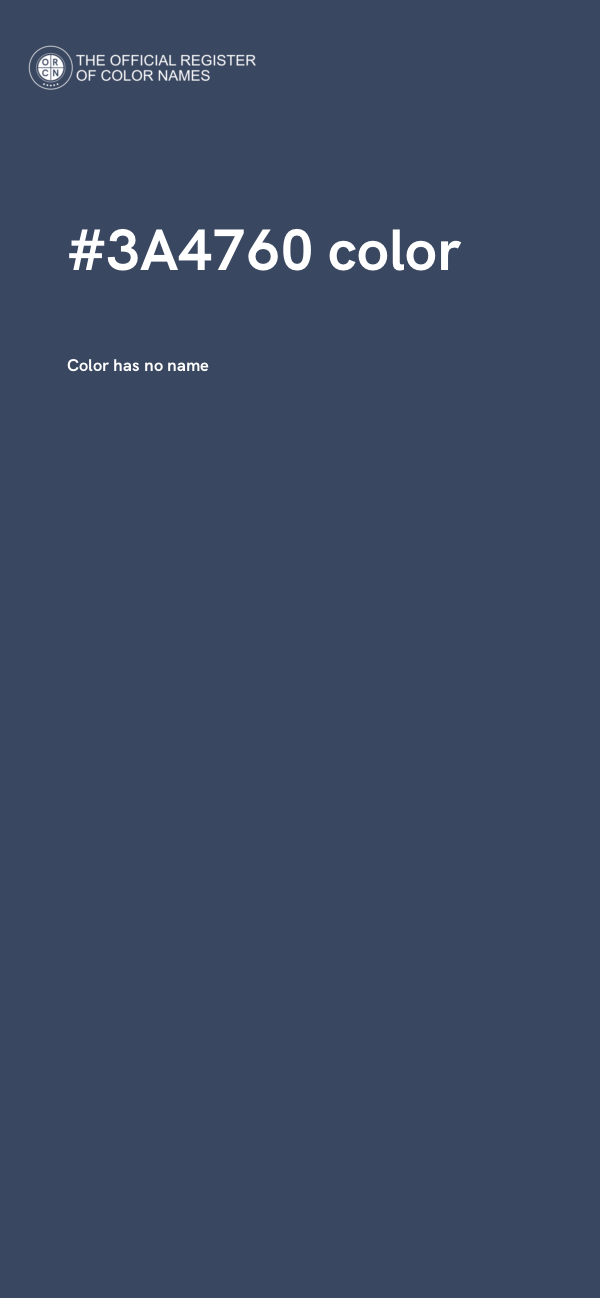 #3A4760 color image