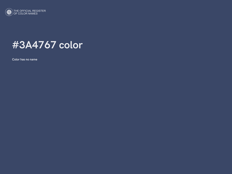 #3A4767 color image