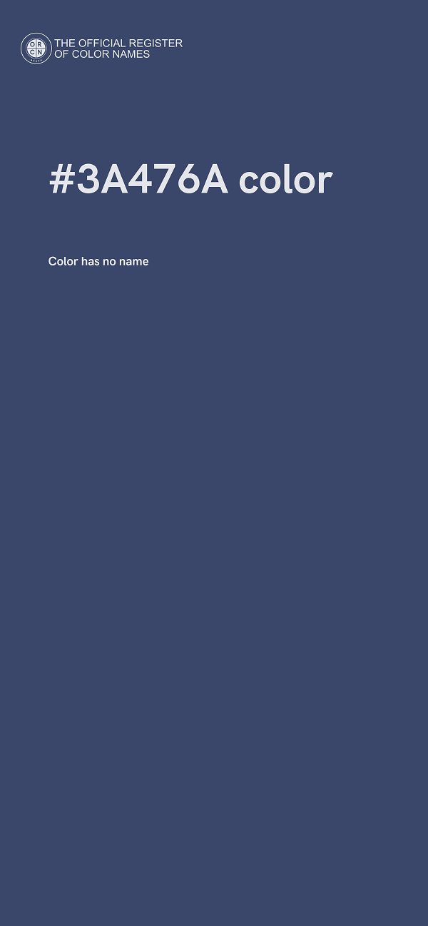 #3A476A color image