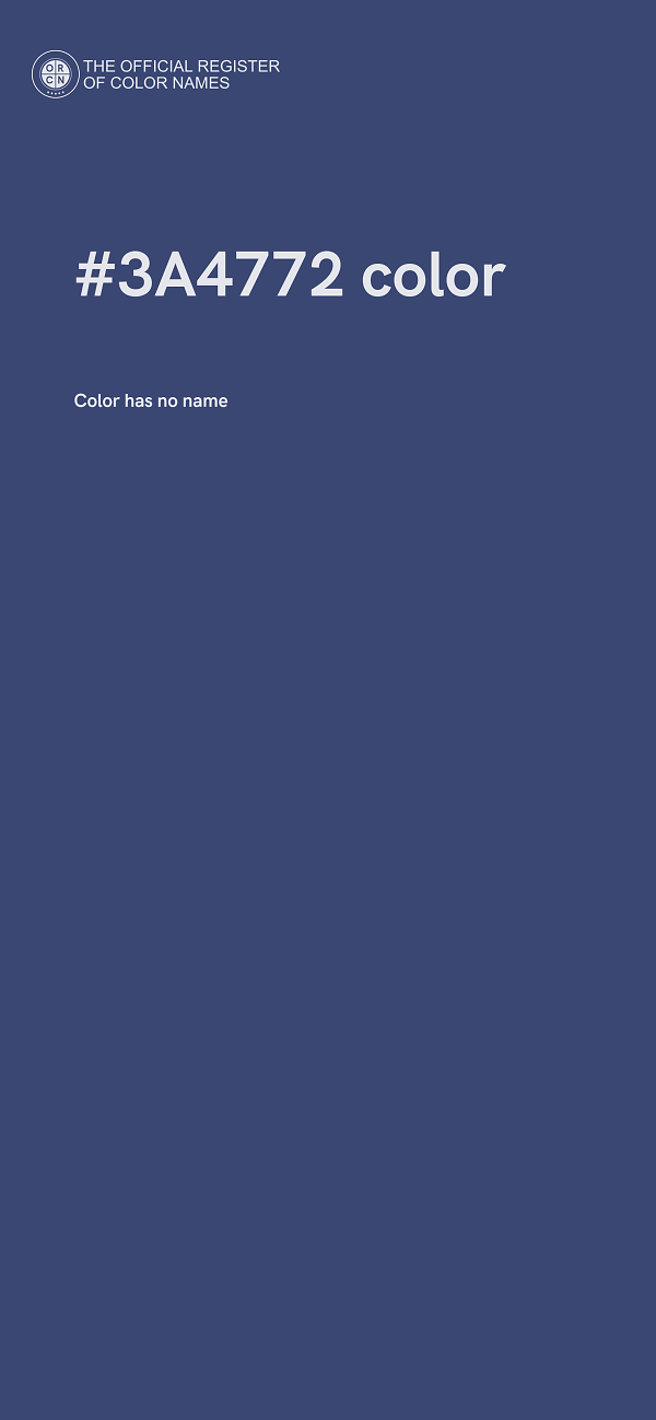 #3A4772 color image