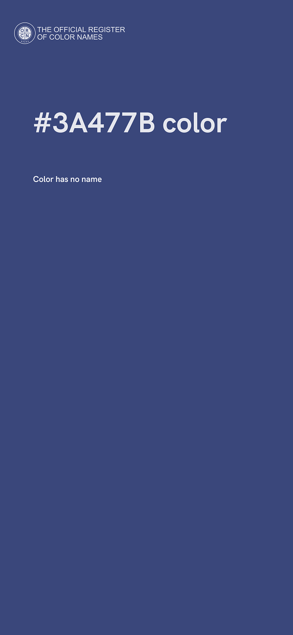 #3A477B color image