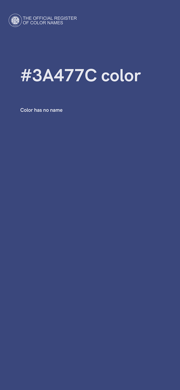 #3A477C color image