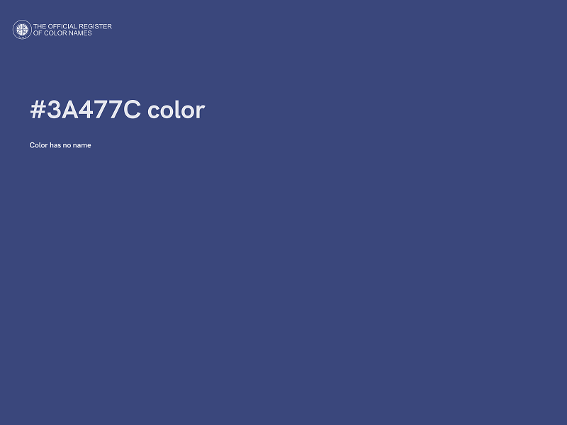 #3A477C color image