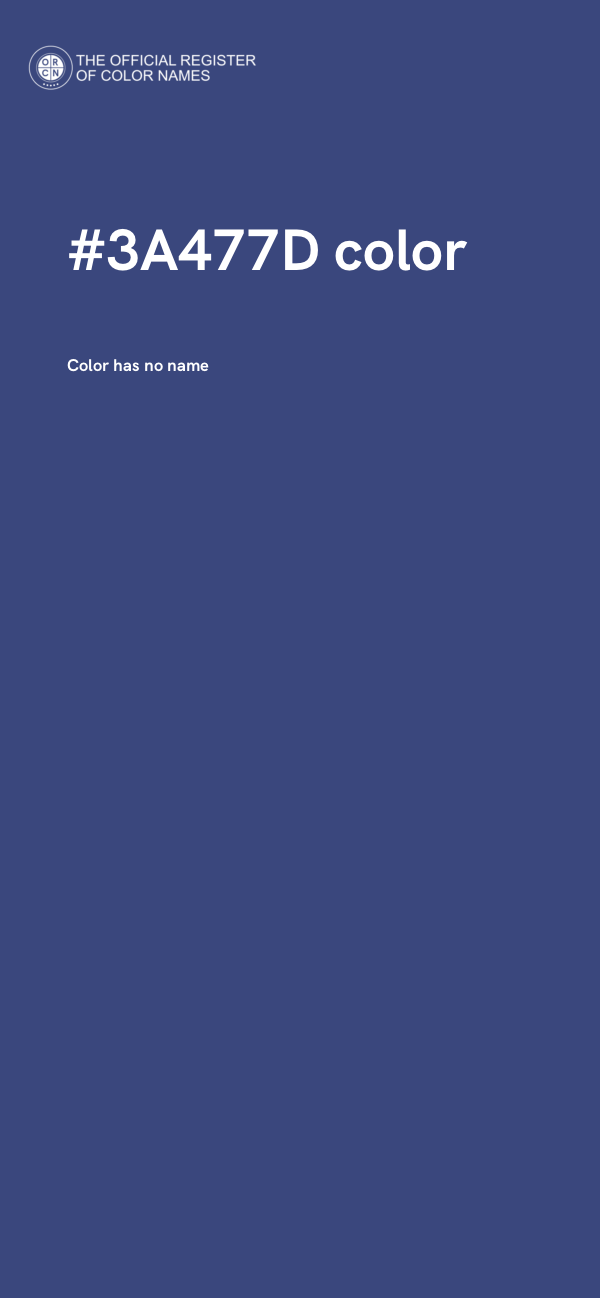 #3A477D color image