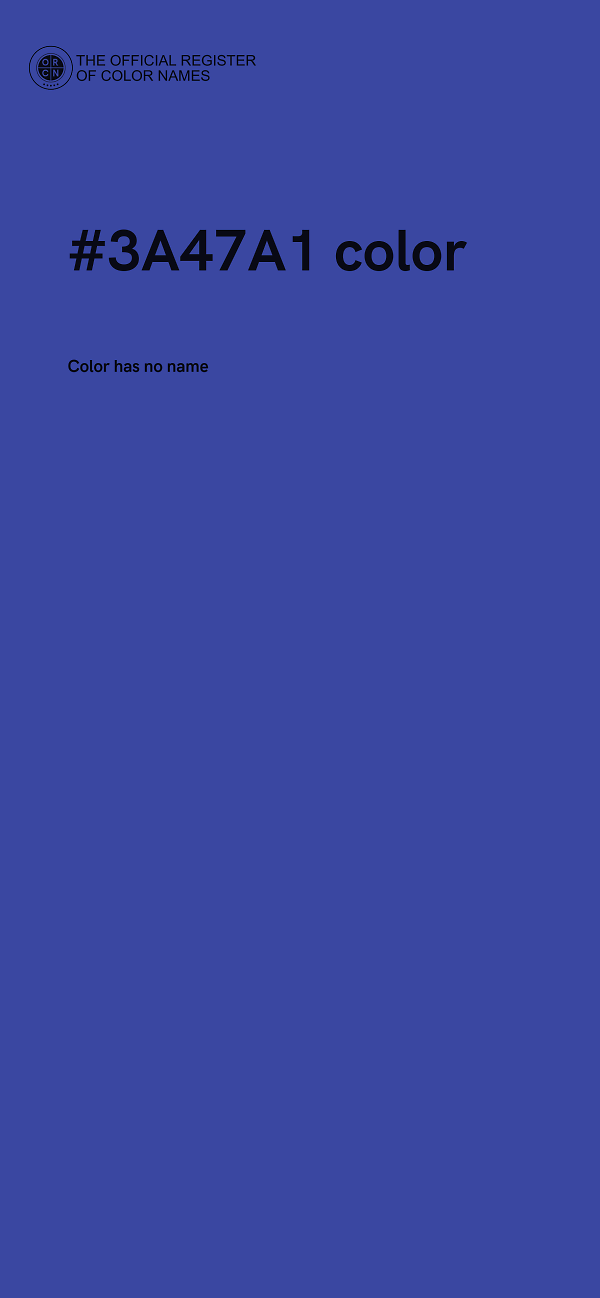 #3A47A1 color image