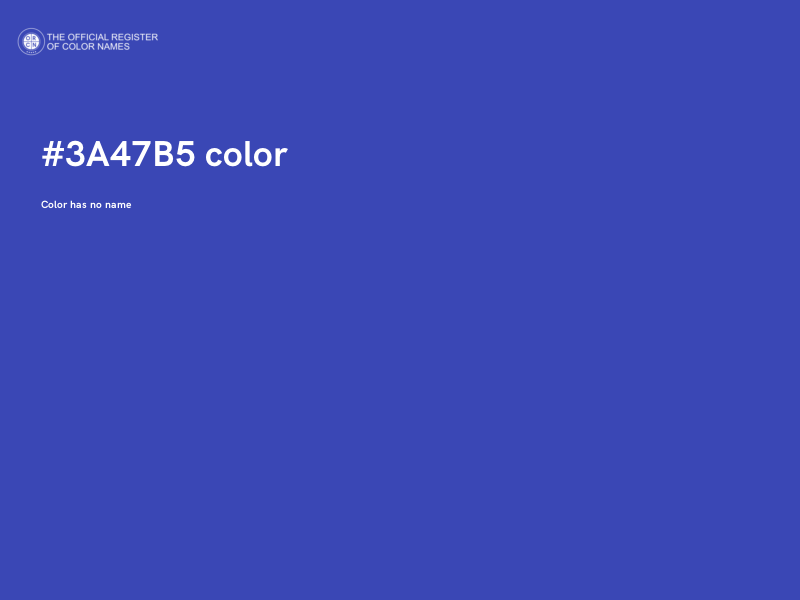 #3A47B5 color image