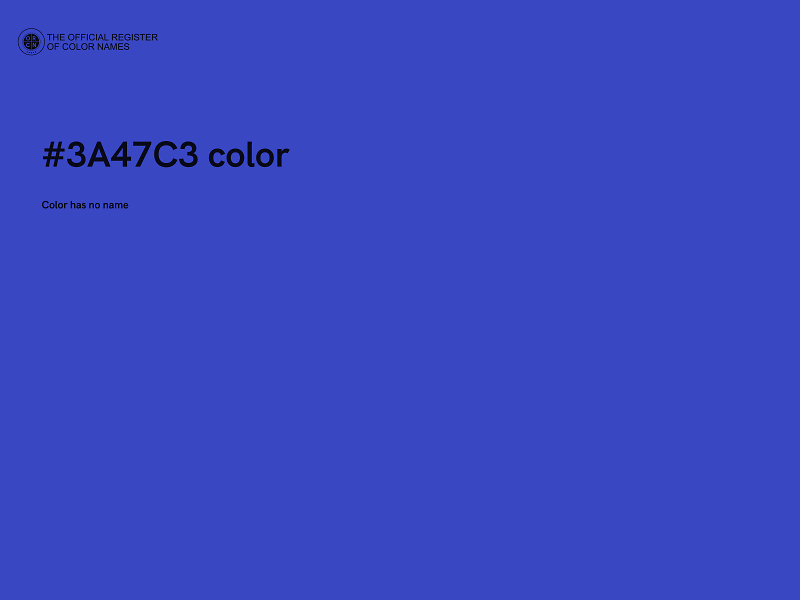 #3A47C3 color image