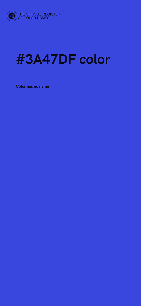 #3A47DF color image