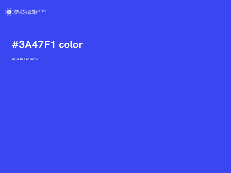 #3A47F1 color image