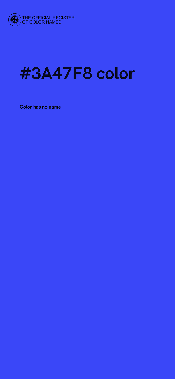 #3A47F8 color image