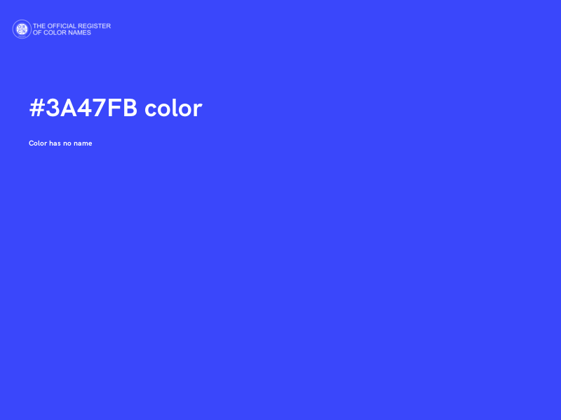 #3A47FB color image