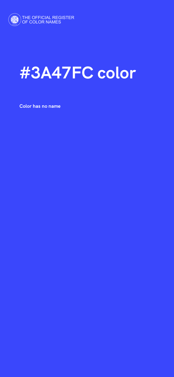 #3A47FC color image