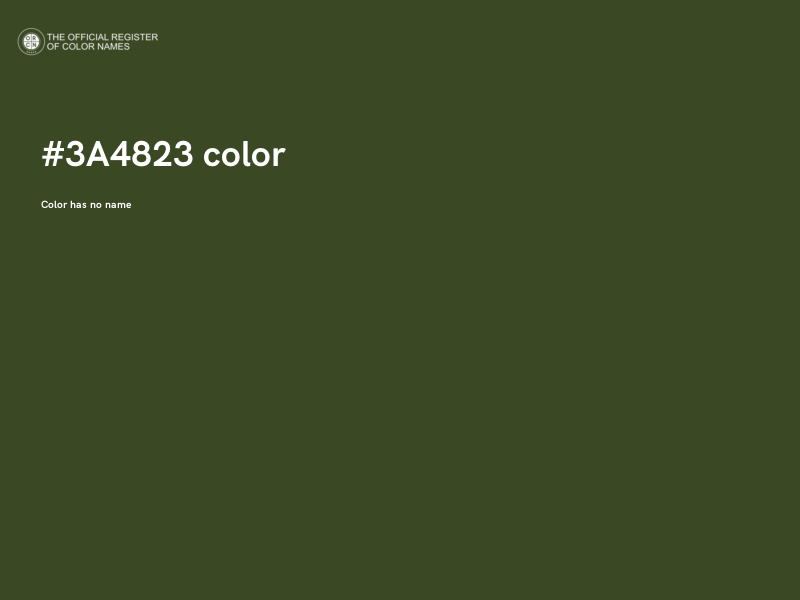 #3A4823 color image