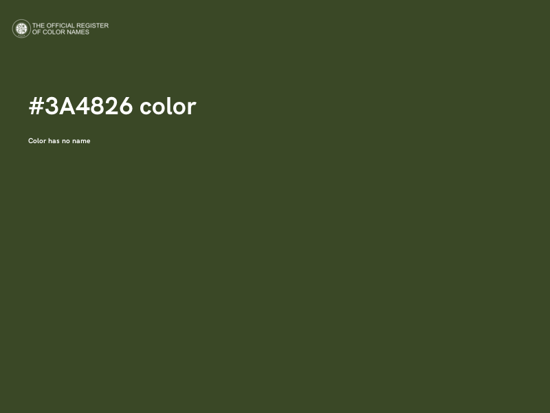 #3A4826 color image