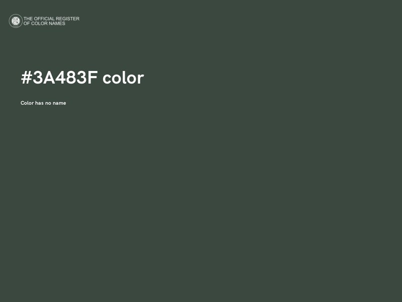 #3A483F color image