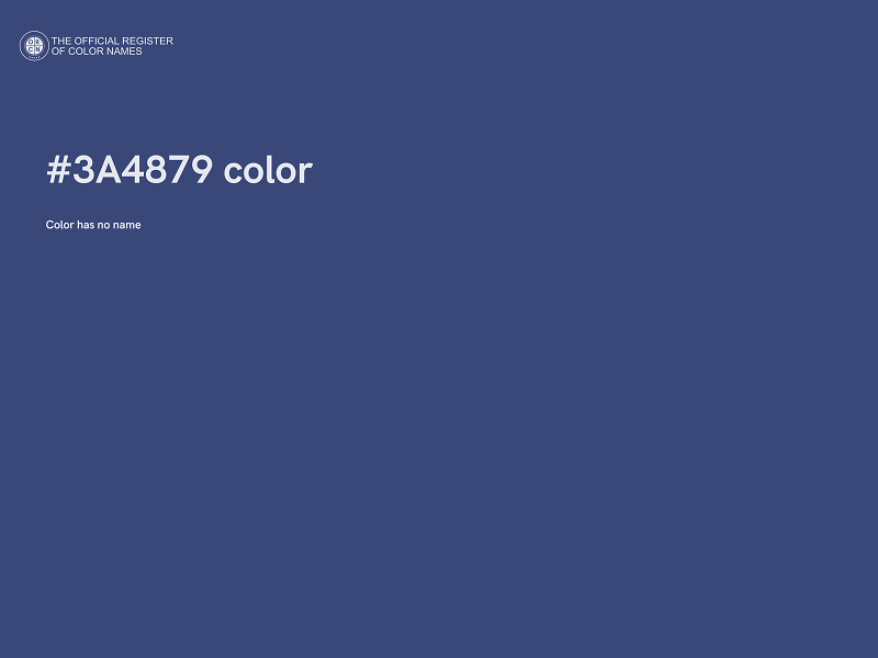 #3A4879 color image