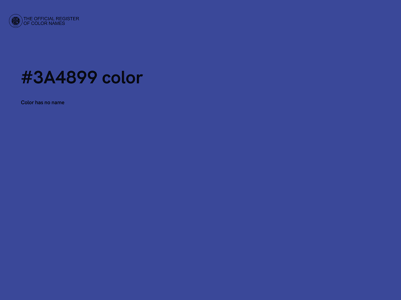 #3A4899 color image