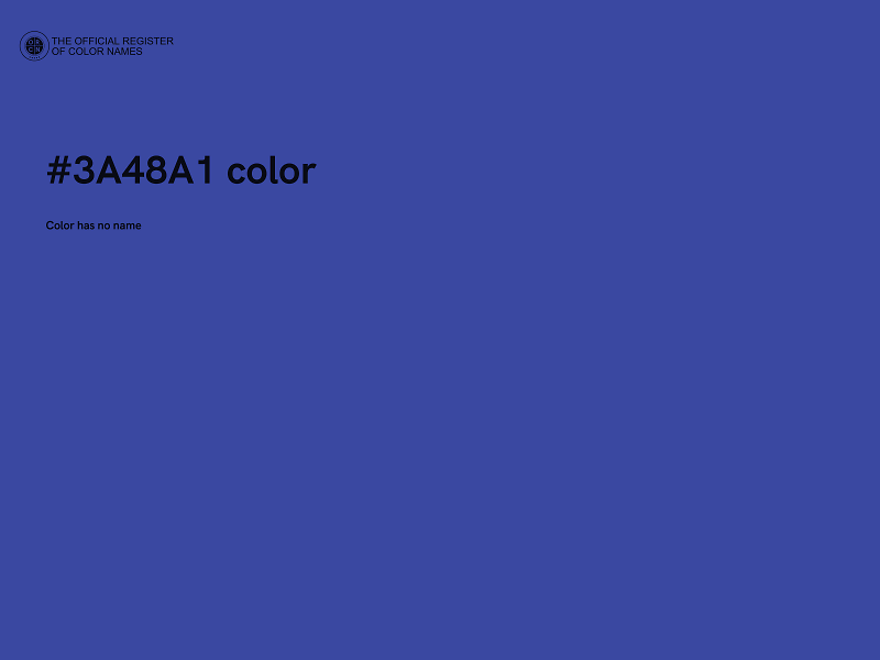 #3A48A1 color image